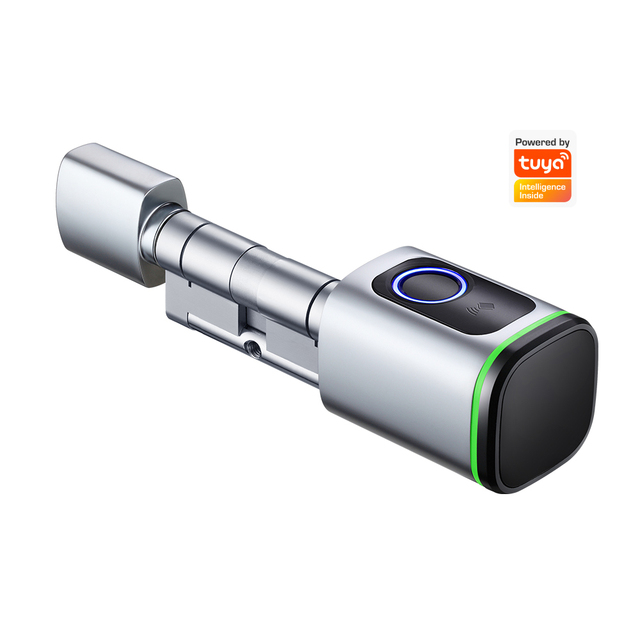 European Keyless Fingerprint Smart Lock Cylinder Tuya BT Zigbee TTlock App Alexa Google Home WiFi Digital Smart Door Lock