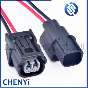 قابس مستشعر ABS للسيارة <span class=keywords><strong>2</strong></span> دبوس قابس اشتعال لفائف مستشعر درجة حرارة الماء اضغط على مفتاح توصيل-من أجل cover CRV - Product Image 1