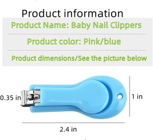 Nouvel ensemble de coupe-ongles de sécurité pour bébés, lame incurvée en acier au carbone, petite mâchoire, coupe-ongles pour doigts et orteils de bébé, avec récupérateur en plastique - Product Image 5