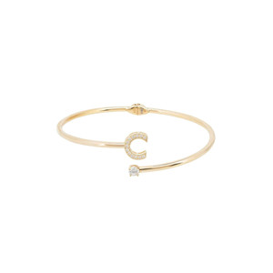 Bracciale con iniziale in oro C - Product Image 4
