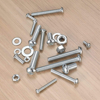 Kit d'assortiment de vis et d'écrous à tête cylindrique galvanisés en fer, 1080 pièces, M3/M4/M5/M6, Grade 4.8/6.8, pour bricolage et différentes tailles