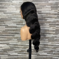 YWhair Nouveau Style Perruque Lace Front HD 13x4 Sans Colle Densité 180% Cheveux Humains Vierge Brésiliens Ondulés Sans Colle pour Femmes Noires
