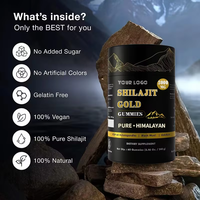 Gummies de Shilajit Pur de l'Himalaya avec Ashwagandha Riche pour Adultes - Améliore l'Endurance, Réduit la Fatigue et Renforce la Santé Générale