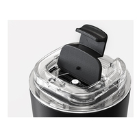 Vente en gros de tasses à café isothermes en acier inoxydable à double paroi sans BPA avec logo personnalisé, 380 ml et 480 ml, pour voiture et voyage, avec couvercle
