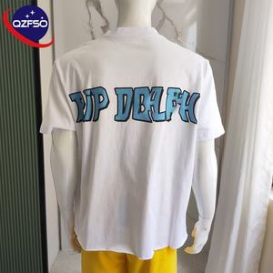 QZfso เสื้อยืดวินเทจออกแบบได้ตามต้องการพิมพ์สกรีนดีทีจีผ้าฝ้าย100% เน้นความหนักเบาเสื้อยืดกราฟิกโอเวอร์ไซส์สำหรับผู้ชาย - Product Image 2