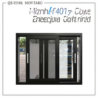 Fenêtre et porte coulissantes en aluminium à rupture de pont thermique Hangxing, double vitrage insonorisé, fenêtres en verre pour patio