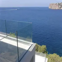 Frameless Design Glass Aluminum Balcony Railing