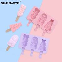 SILIKOLOVE BPA-vrije huishoudelijke ijslollyvorm, handgemaakte ijslollyvorm van siliconenrubber, voedselveilig, op voorraad
