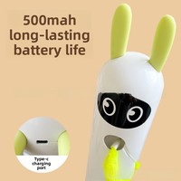 Jouet pour chat électrique classique en plastique à ventouse, baguette interactive automatique rechargeable avec plumes rotatives pour jeu autonome en intérieur