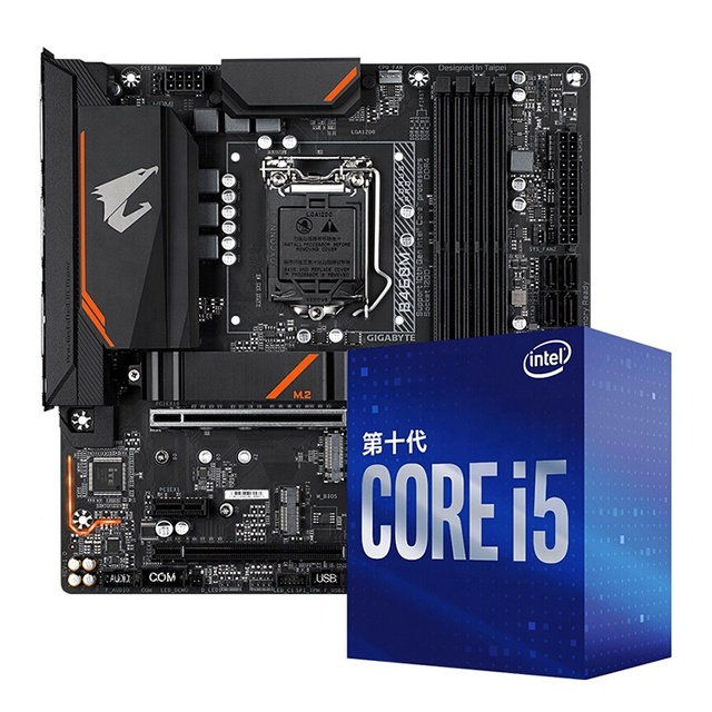 Used GIGABYTE B460M AORUS ELITE Gaming Motherboard With Intel 10th Core CPU Processor With I5-10500 I7-10700 in Stock