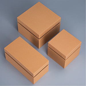 Caja de cartón de bajo precio con tapa y tira desprendible, cajas de exhibición de papel kraft cilíndricas personalizadas - Product Image 1