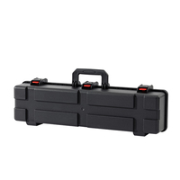 671613 Boîte à outils portable en plastique, étui de protection rigide pour équipement, avec poignée et fermoirs sécurisés