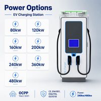 Chargeur rapide DC pour véhicules électriques SCU 80 kW, 120 kW, 160 kW, 480 kW, station de recharge commerciale pour véhicules électriques avec RFID 4G pour la recharge publique