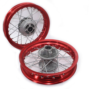 1.85 -12Inch Phía Trước Và Phía Sau Nhôm Một Phong Cách Đĩa Tấm Bánh Xe Vành Trung Tâm Cho Crf50 Apollo <span class=keywords><strong>110</strong></span> Kayo Bụi Bẩn Pit Xe Đạp - Product Image 1