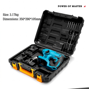 Lithium-ion electric hammer drill Drilling holes in walls, installing expansion <b>screws</b>, concrete electric tools, construction - Product Image 5