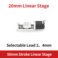 Actionneur linéaire à vis sans fin Nema 8 avec capteur, mini-plateau linéaire, course de 20 mm à 100 mm, module d'automatisation CNC haute précision