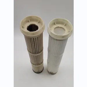 factory dedusting filter cartridge waste gas treatment Pleated cartridge filter Non woven antistatic filter cartridge