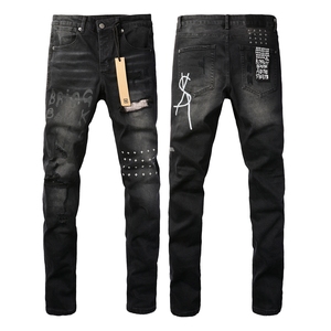 <span class=keywords><strong>Jeans</strong></span> da <span class=keywords><strong>Uomo</strong></span> <span class=keywords><strong>di</strong></span> Alta Qualità <span class=keywords><strong>di</strong></span> <span class=keywords><strong>Marca</strong></span> Designer, <span class=keywords><strong>Jeans</strong></span> <span class=keywords><strong>di</strong></span> Lusso Hip Hop Ksubiy, Pantaloni da <span class=keywords><strong>Uomo</strong></span>, <span class=keywords><strong>Jeans</strong></span> Denim Stacked Y2K Effetto Consumato Ksubis - Product Image 2