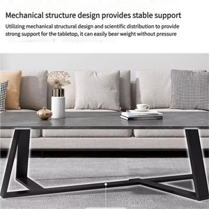 Mesa de centro baja pequeña de lujo de estilo italiano patrón minimalista para apartamentos pequeños salas de estar sofá mesa auxiliar café - Product Image 4