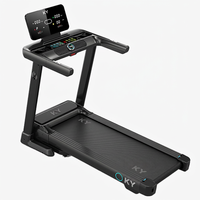 Caminadora Plegable KY con Pantalla LED, 3.75HP, 16km/h, Inteligente, para Gimnasio en Casa, Máquina para Correr, 150kg