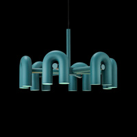 JYLIGHTING Grand lustre en forme de U pour tuyau d'eau Nordic Modern Minimalist Living Room Bedroom Restaurant Indoor LED pendant light