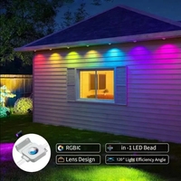 Luces LED RGB Impermeables para Navidad, Decoración de Fiestas y Bodas, Pixel WS2811, Luces Puntuales para Exteriores, Luces Navideñas
