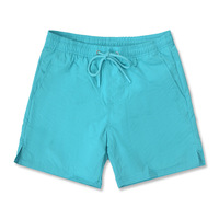 Shorts de plage pour hommes, cordon de serrage, couleur unie, décontractés, hydrofuges, respirants, séchage rapide, coupe droite, nylon polyamide