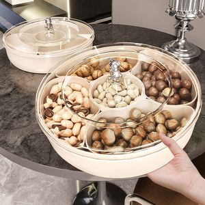 Fruit Platter Round 8-11 Compartments With Lid For Nuts Dried Fruits Snacks Storage Tray - Product Image 2