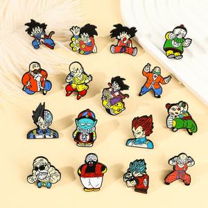 Classique japonais Anime <span class=keywords><strong>Dragon</strong></span> <span class=keywords><strong>Ball</strong></span> mignon dessin animé métal émail épinglettes conceptions personnalisées épingles de sûreté pour <span class=keywords><strong>vêtements</strong></span> - Product Image 1