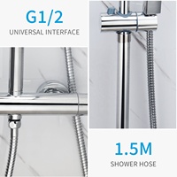 Tuyau de douche moderne flexible en acier inoxydable chromé de 1.5m Offre Spéciale pour salle de bain, douche à main, bidet, pulvérisateur, matériaux PVC et EPDM