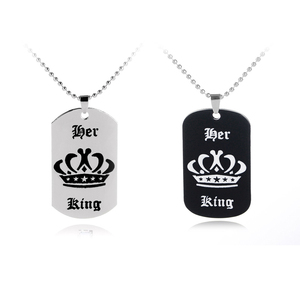 Hot Lover Il Suo Re La Sua Regina Corona Lettera Paio Collana <span class=keywords><strong>Per</strong></span> Le Donne Degli Uomini di <span class=keywords><strong>san</strong></span> <span class=keywords><strong>valentino</strong></span> Regalo di Giorno - Product Image 5