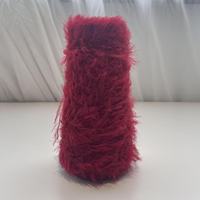 NEU CHENGYU Luxuriöses 5.7/4NM Polyester Kunstnerz-Fellgarn Samtiger Flor Gleichmäßige Struktur Außergewöhnliches Fallverhalten Leichte Wärme Gefärbt