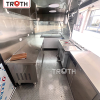 Remorque alimentaire mobile personnalisée Truth, entièrement équipée avec cuisine complète, pour restaurant, poulet rôti et tacos