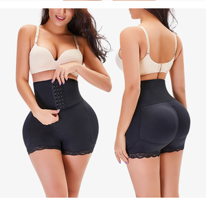 Qingge Tummy Control <b>Hip</b> Shaping Pants With Sponge <b>Pads</b> <b>For</b> Buttocks Lifting And Shaping Dark Skin Color - Product Image 5