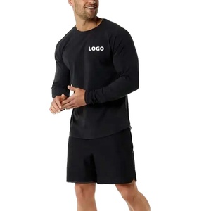 High Quality Men's Polyester/Cotton Oversized Long Sleeve Sweatshirt with Breathable Neck Autumn Fashion Eco-Friendly - Product Image 2