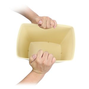 Contenedores de basura ignífugos, rectangulares grises con apertura cuadrada, disponibles en stock; respetuosos con el medio ambiente para residuos urbanos - Product Image 5