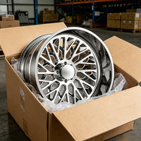Llantas de Aluminio Forjado para Camioneta 5x165.1 5x130 5x120 5x108, Pulido con Borde Profundo, 20x11 22x12 24x14 26x16 8x170 8x180 8x6.5 6x5.5, Personalizadas