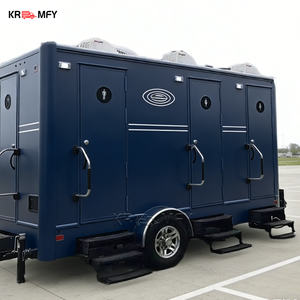 Remorque WC portable en acier Série Architect pour usage en parc, conception extérieure, construction et mise en conformité avec les plans - Product Image 1