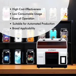Hot Sale High Cost Effective Automatic Desktop UV Printer Machine For Phone Cases A4 A5 Print Dimensions