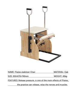 Fitness geräte Großhandel Preis Pilates Reformer Maschine Frühling Yoga Pilates Combo Stuhl Stady Pilates Stuhl - Product Image 5