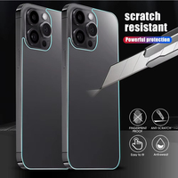 Verre Arrière pour Téléphones Mobiles iPhone 17 16 Pro Max 15 14 Plus 13 12 11 Film de Protection Arrière en Verre Trempé Transparent 9H 0.33mm