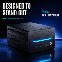 Mini PC de Alta Densidad AMD R9 9900X RTX 5060 64GB DDR5, Servidor de Doble LAN, Computadora de Escritorio Profesional, Estación de Trabajo
