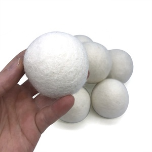 Bolas de fieltro de lana orgánica de marca privada, Bolas de secado <span class=keywords><strong>para</strong></span> lavandería y lavado, Máquina secadora de bolas - Product Image 6