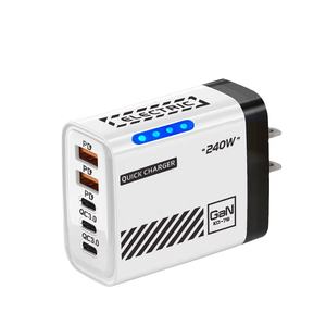 1.2 W شحن سريع متعدد 2usb + 3 نوع C W مع رأس شحن هاتف خفيف Gan لمحول Iphone 16 15pro - Product Image 1