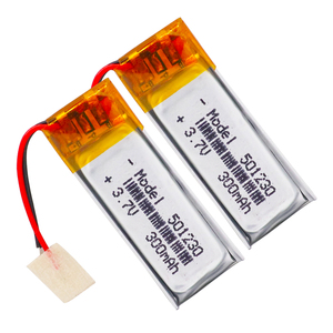 Custom 501230 130mah 300mah 3.7v Lithium Polymer <strong>Battery</strong> Lithium Ion Cells Rechargeable <strong>Batteries</strong> <strong>Lipo</strong> <strong>Batteries</strong> - Product Image 2