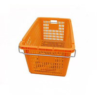 Paniers en plastique empilables robustes pour la pêche en mer, la récolte de crabes, le transport/stockage