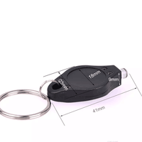 Mini LED porte-clés lampe de poche lumière multicolore lumière Portable pour mousqueton à ressort pour Camping en plein air randonnée et urgence