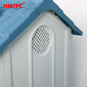 บ้านสุนัขกลางแจ้ง HMTPC กันน้ำ รูปทรงสี่เหลี่ยมผืนผ้า บ้านสุนัขขนาดใหญ่ ที่พักสัตว์เลี้ยง - Product Image 2