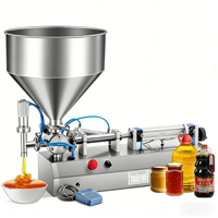 Machine de remplissage de liquides de table compacte pour pommades, crèmes cosmétiques, assaisonnements alimentaires et emballage