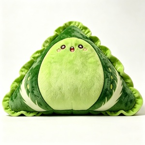 Almohada de Peluche Personalizable con Forma de Onigiri Verde, Juguete Suave para Aliviar el Estrés, Unisex, para Mayores de 3 Años - Product Image 4